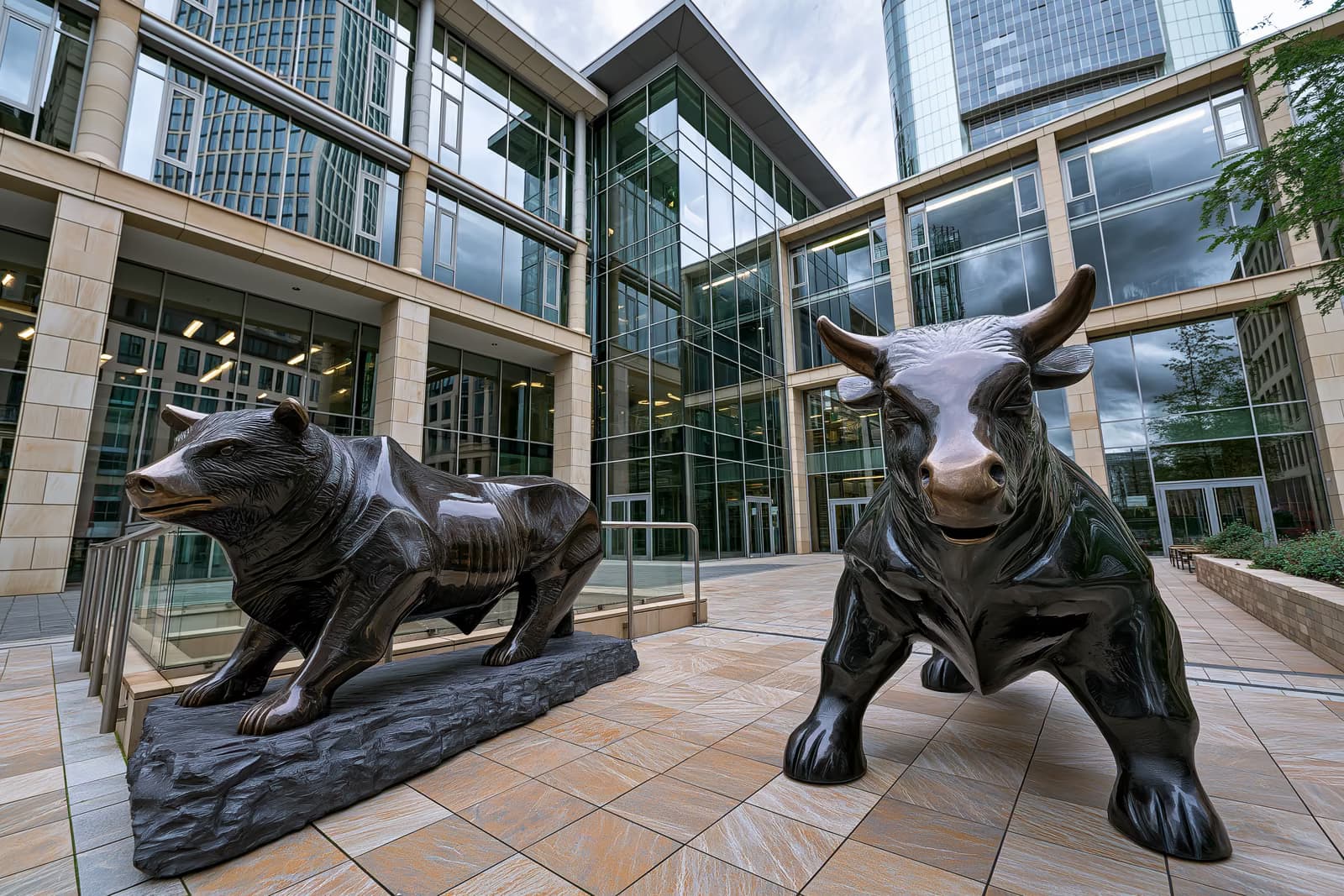 La courbe de l'indice DAX sur un écran de négociation à la bourse de Francfort, montrant l'indice en dessous de la barre des 25 000 points.